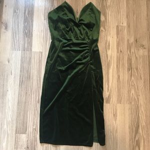 Velvet Green Dress